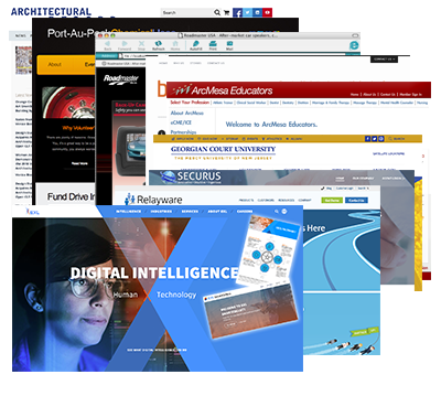 website collage